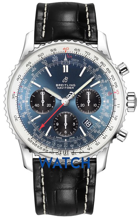 breitling ab0121211c1p1|Breitling Navitimer 1 B01 Chronograph 43 Blue Dial Men's Watch .